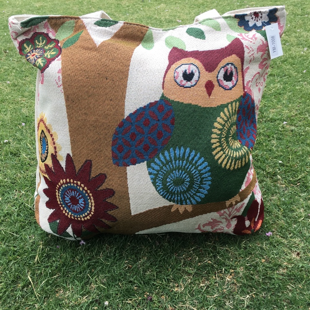 New Owl Canvas Tote